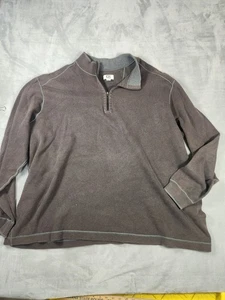 Cutter Buck Sweater Mens 4XL Tan Douglas 1/4 Zip Mock Pullover - Picture 1 of 8