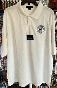 Port Authority Dry Zone Ottoman White Village of Lyons Sport Polo Shirt Men’s XL - Picture 1 of 4