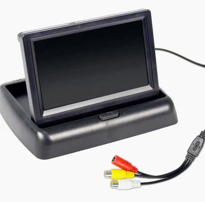 Monitor tft 4,3 pollici a scomparsa per telecamera retromarcia auto camper - Immagine 1 di 4