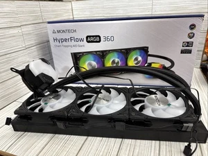Montech Hyperflow Argb 360 AIO Cooler for Intel & Amd (Black) Parts Only - Photo 1/9