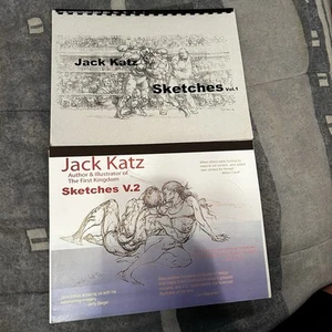 Artist Comic Genius Jack Katz Sketches Volume 1&2 Signed/Doodled Both! - Picture 1 of 13