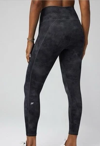 Fabletics High-Waisted Powerhold 7/8 Legging | Onyx Smudge | XS - Picture 1 of 8