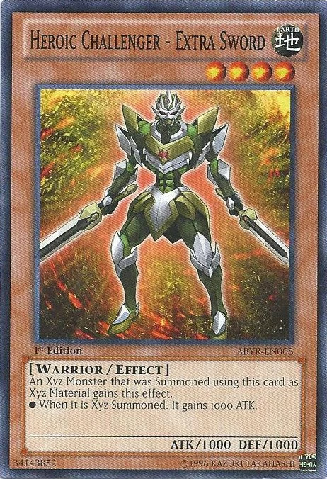 Heroic Challenger - Extra Sword - ABYR-EN008 - Common - 1st Edition - Damaged - Image 1 of 1
