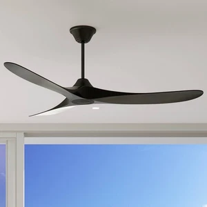 60" Visual Comfort Maverick Coastal Black Wet Rated Fan with Remote - Picture 1 of 3