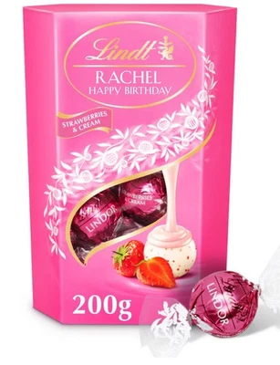 Personalised Lindt Lindor Chocolate Label to fit 200g box - Any occasion - xmas