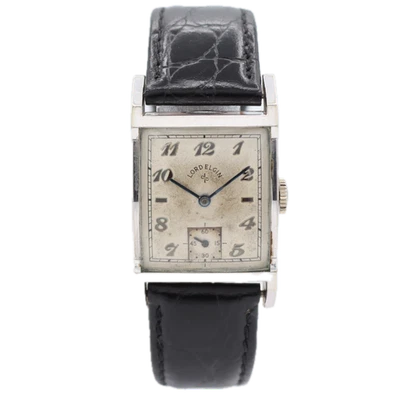 Vintage Lord Elgin 4617C Men's Mechanical Wristwatch 626 USA 14k White GF - Image 1 of 4