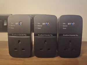 3 adaptateurs CPL BT Broadband Extender Flex BT500 Passsthrough + 3 Ethernet - Photo 1/3