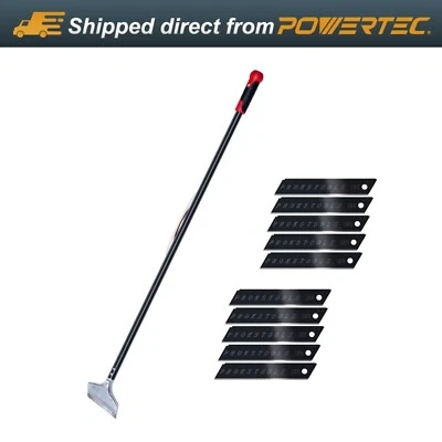 36 Inch Heavy Duty Razor Scraper - 4" Wide Blade & 10 Replacement Blades (71978) - Image 1 of 4