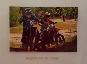 MOTOCROSS 'Getting Dirty' PHOTO FRIDGE MAGNET - M176F - Foto 1 di 1