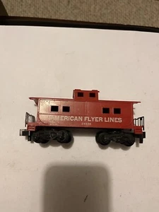 VINTAGE S SCALE AMERICAN FLYER LINES RED CABOOSE #24636 - Picture 1 of 4