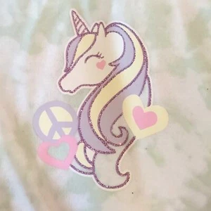 365 Kids From Garanimals Unicorn Sweatshirt Girls 10 Love Yourself Hoodie - Picture 1 of 10