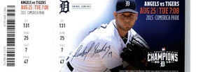 Angels vs Detroit Tigers 6/15/2015 Full Ticket -  ALBERT PUJOLS HR #554