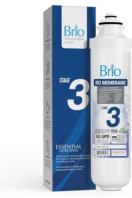 Brio Water Copper Filter Replacement Stage 3 Reverse Osmosis Membrane - Image 1 of 4