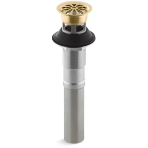 Kohler K-7129-A-2MB Bathroom Sink Grid Drain With Overflow, Brushed Brass - Picture 1 of 1