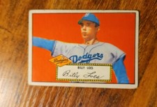 1952 TOPPS # 20 BILLY LOES ROOKIE VG BROOKLYN DODGERS 