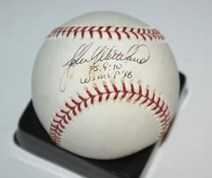 JOHN WETTELAND SIGNED BASEBALL WS MVP INSCRIBED TONING COA - Picture 1 of 1