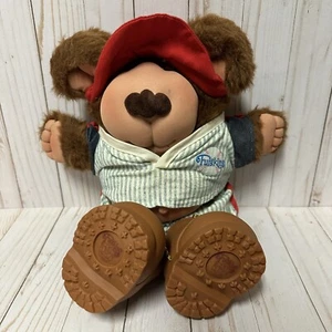 Vintage Furskins Bear Plush Baseball Outfit Hat Shoes 1985 14 Inch - Picture 1 of 11
