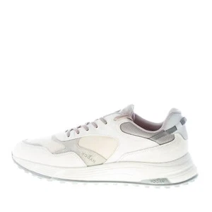 Hogan men shoes Hyperlight sneaker beige and grey suede and tech fabric - Picture 1 of 7