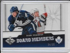 2012-13 Limited Dion Phaneuf Board Members Die Cut #BM-6 #d/25