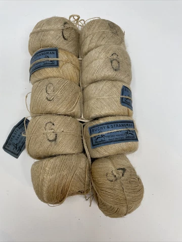 10x BUCHY & STRANGMAN Vintage Italian Cobblers Shoe Thread No 6 Sarno Presso Cover
