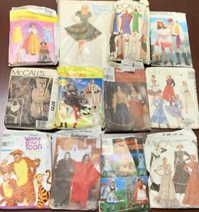 Lot of 50 VINTAGE Costume Patterns Ladies Mens Childrens HALLOWEEN Retro Dresses