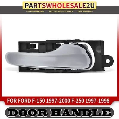 Manija de puerta interior cromada del lado del pasajero delantero para Ford F-150 Heritage F-250 Foto 1 de 4