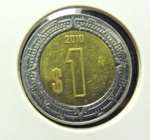 Mexico 2010 1 Peso π - Picture 1 of 2