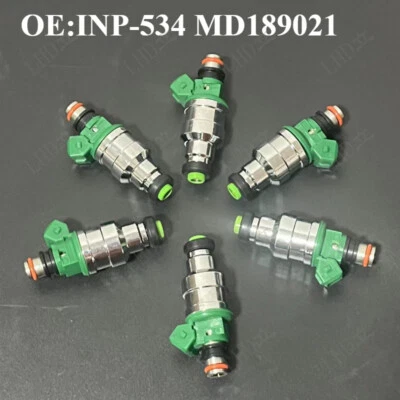 6 Pcs Fuel Injector INP-534 MD189021 For Mitsubishi Montero 1994-1996 3.5L V6* - Imagem 1 de 4