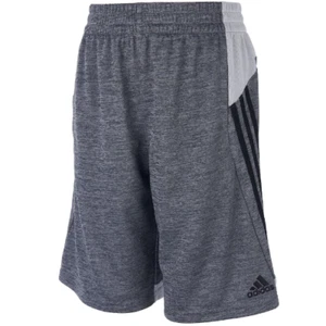 Adidas Boys Striped Mélange Shorts - Picture 1 of 3