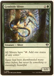 Paquete Magic The Gathering Gemhide Sliver Commander Masters 0896 fresco - Imagen 1 de 2