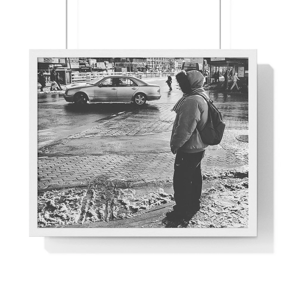 Arte de pared de escena callejera urbana | Impresión de bellas artes de fotografía de Nueva York | Vertical 18x24 Foto 1 de 1