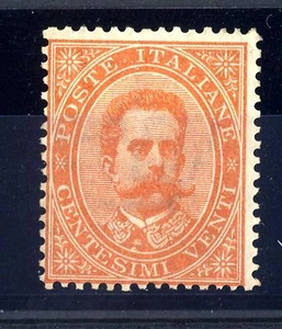 ITALIA - Regno - 1879 - Effigie di Umberto I° - Valore solo in lettere - 20 c. - Picture 1 of 1