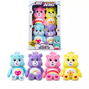 Paquete de 4 cajas de tesoros de felpa Care Bears de 8 pulgadas - ¡Material suave abrazable! Para niños 4 - Imagen 1 de 5