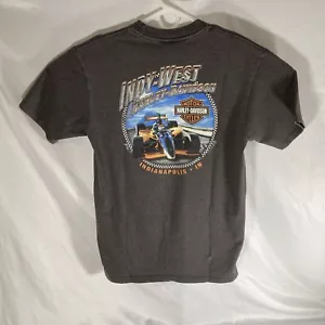 T-Shirt Harley Davidson Größe Large Indianapolis IN Motorräder grau T-Shirt - Bild 1 von 7
