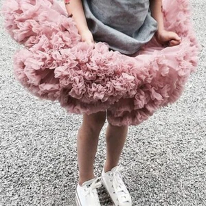 Ballerina Pettiskirt Fluffy Children Tutu Skirt Ballet Little Girls Dance Wear - Picture 1 of 35