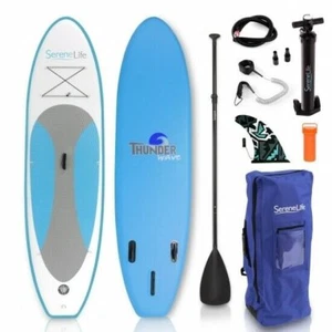 Serene-Life SLSUPB10 10 FT Inflatable Stand Up Paddle Board (SUP) W/ Accessories - Picture 1 of 9
