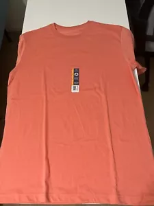 Camiseta George Para Hombres Mediana 38-40 Suave Cuello Redondo Pastel Naranja Melocotón - Imagen 1 de 3