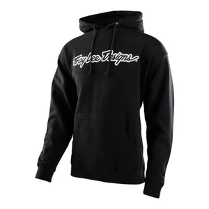 Troy Lee Designs TLD Mens Signature Pullover Hoodie Black Size XXLarge 2XL - Picture 1 of 2