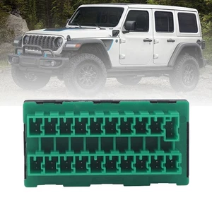 68321746AA Fuse Connector Double Row Green For Jeep Wrangler JL Ram 1500 2500 - Picture 1 of 9