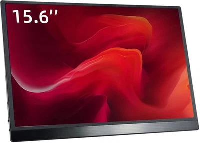 15.6 Inch Portable Monitor HDR 1080P IPS Screen with USB-C & Mini HDMI, 60Hz Ext - Image 1 of 4