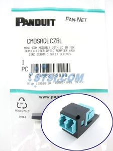 Módulo adaptador de fibra óptica Panduit CMDSAQLCZBL LC dúplex OM3/OM4 ~STSI - Imagen 1 de 4