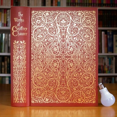 FOLIO SOCIETY THE KELMSCOTT GEOFFREY CHAUCER WILLIAM MORRIS THE CANTERBURY TALES - Image 1 of 4