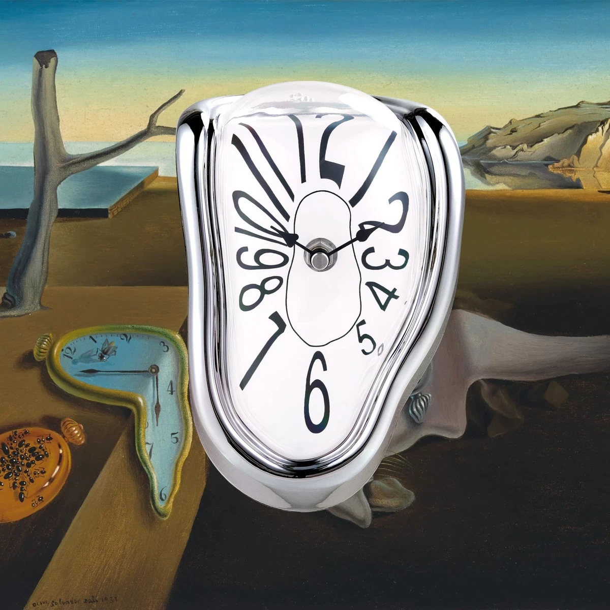 Relogio Derretido Dali Quadro Tempo Modern Salvador Dali Tempo Derretido  Relógio De Parede Perfeito, image size:1200x1200