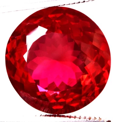 53.65 Cts. Natural Mozambique Red Ruby Round Shape Certified Gemstone - Image 1 of 4
