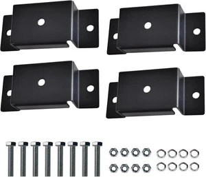4 Pcs Utility Trailer Pocket for 2'' x 4'' Lumber Ideal for Trucks and Flatbe... - Picture 1 of 4