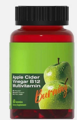 Gomitas de vinagre de sidra de manzana con B12 y ácido fólico - 60 unidades Foto 1 de 4