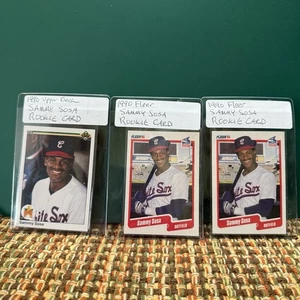 Lot (2) 1990 Fleer Baseball #548 Sammy Sosa - Chicago White Sox (1) Upper Deck - Bild 1 von 9