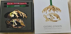 GEORG JENSEN 2023 Hjort Hirsch 18 k verg+ Box +design Sanne Lund Traberg juleuro - Bild 1 von 2