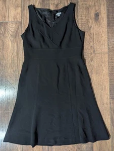 Ann Taylor Petite Womens Little Black Dress Bust Accents Sz 6P Lined Sleeveless - Picture 1 of 15