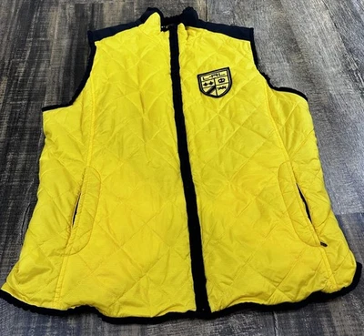 Ralph Lauren Polo Deportivo Reversible Polar Chaleco Azul Amarillo Mediano Foto 1 de 4